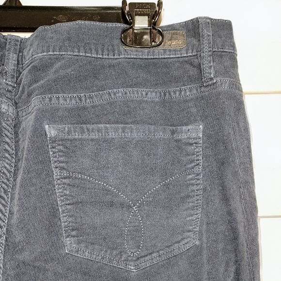 Calvin Klein Jeans Navy Blue Straight Leg Corduroy Pants - Picture 3 of 8